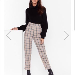Plaid nasty gal pants